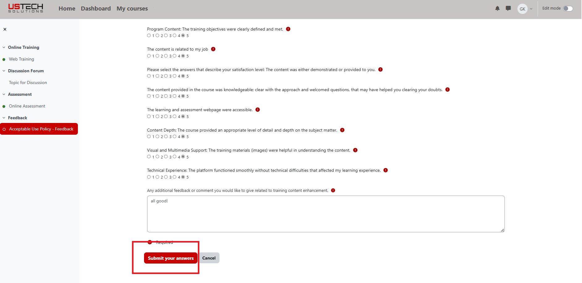 Login Page